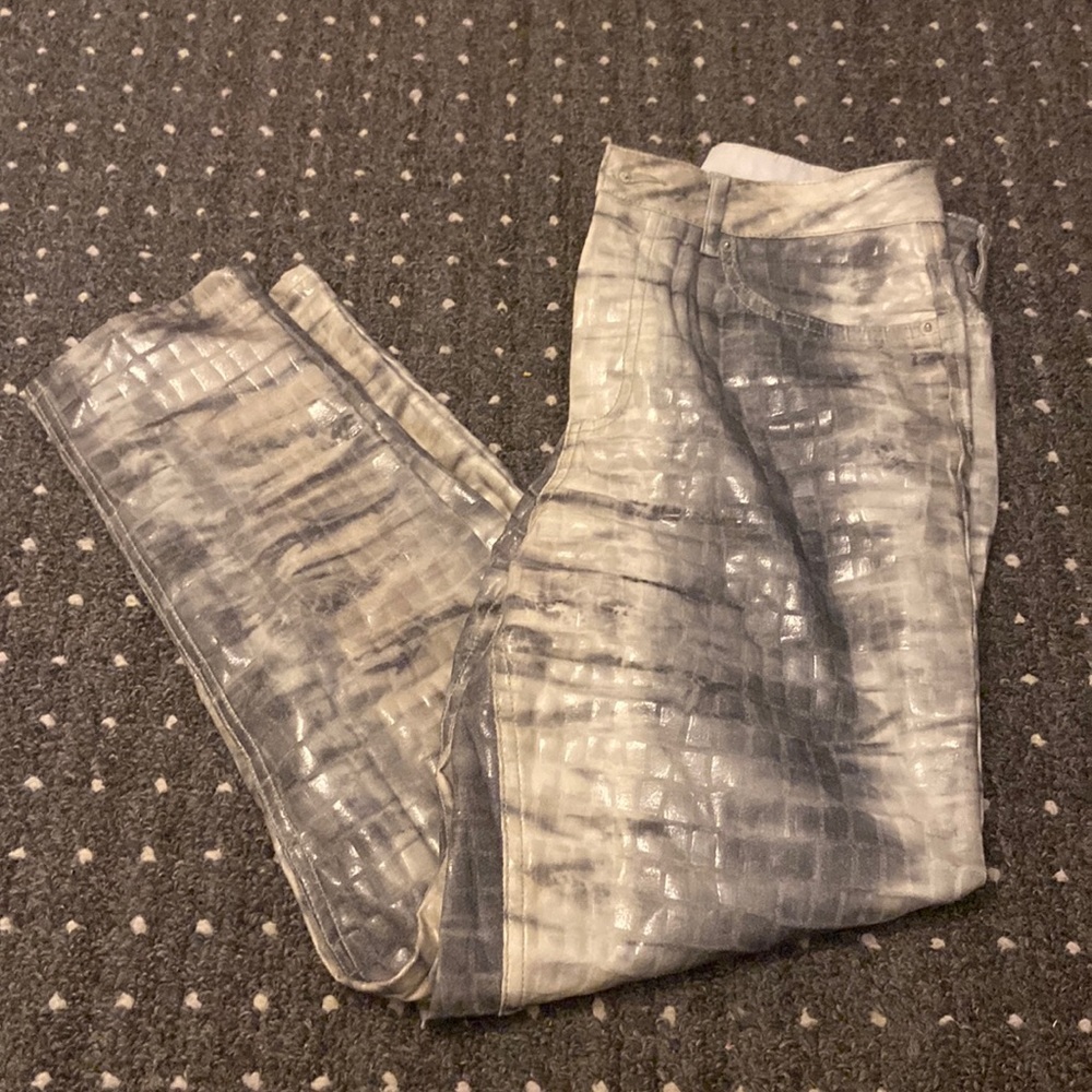 Asia croc print pants